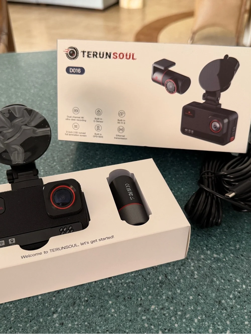 Dash Cam Front & Rear (Black) with 128GB